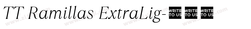 TT Ramillas ExtraLig字体转换